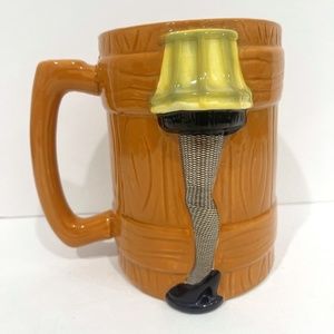 A Christmas Story Molded Leg Lamp Mug Sculpted 3D Ceramic Fragile 29oz ICup